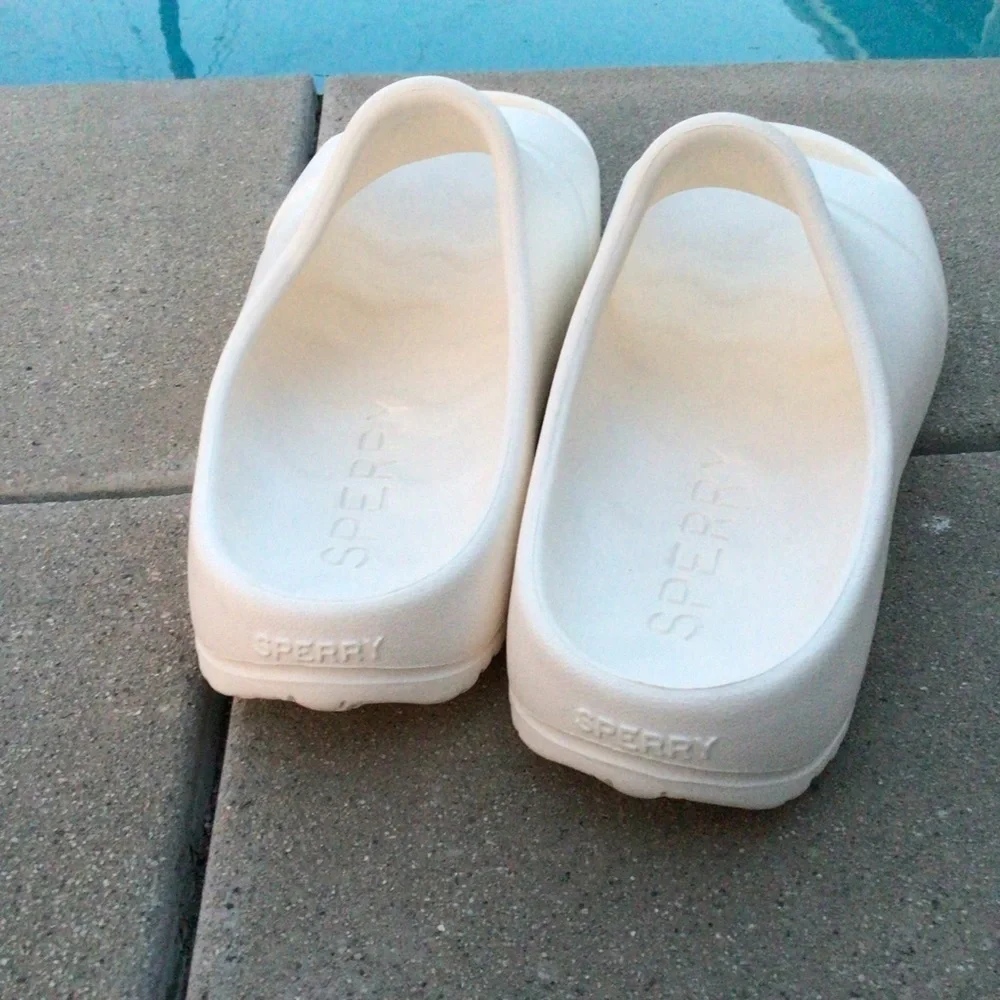 Sperry Men’s White Float Slide Summer Sandals size 11